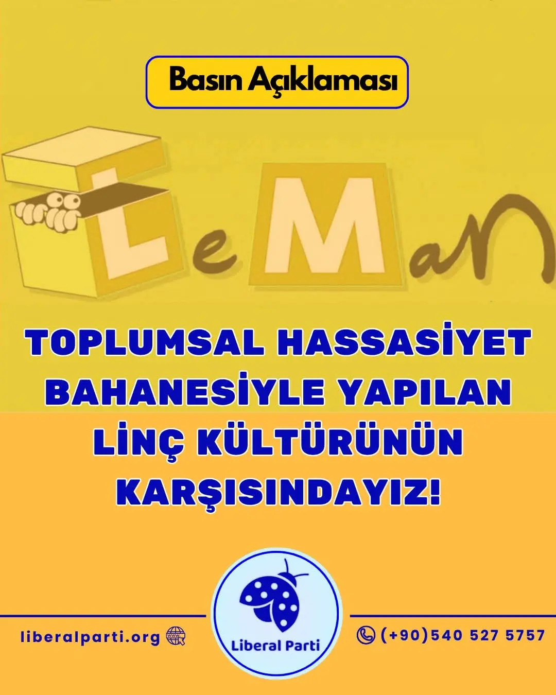 Toplumsal Hassasiyet Bahanesiyle Yapılan Linç Kültürünün Karşısındayız!